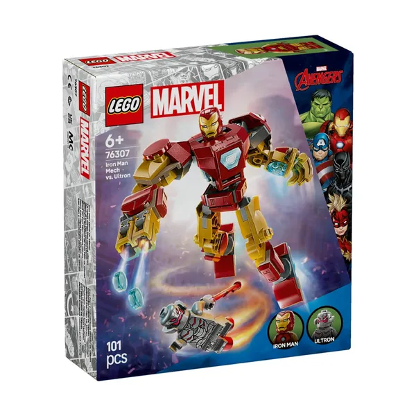 Konstruktor Lego Iron Mani Robot Vs. Ultron 76307, vanus: 6+