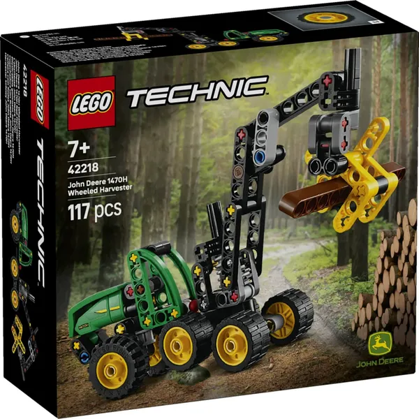 Konstruktor Lego John Deere 1470H Ratastega Harvester 42218, vanus: 7+