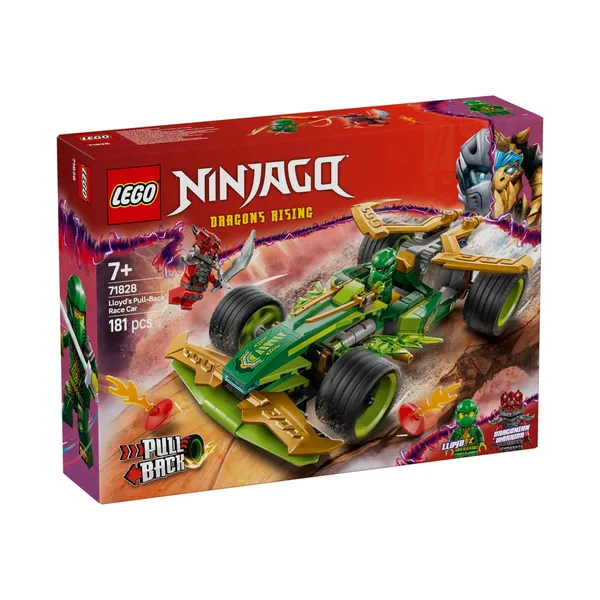 Konstruktor Lego Lloydi Tagasitõmmatav Võidusõiduauto 71828, vanus: 7+