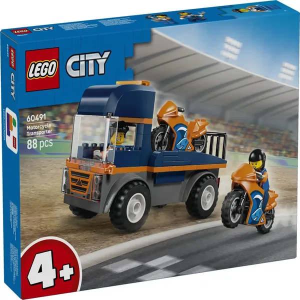 Konstruktor Lego Mootorratta Transpordiveok 60491, vanus: 4+
