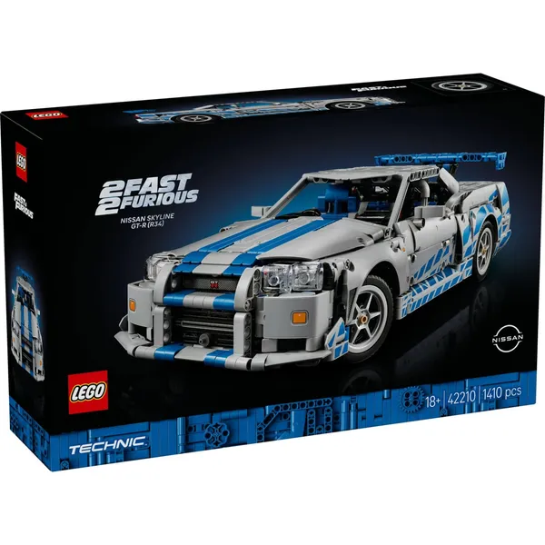Konstruktor Lego 2 Fast 2 Furious Nissan Skyline Gt-r (R34) Auto 42210, vanus: 18+