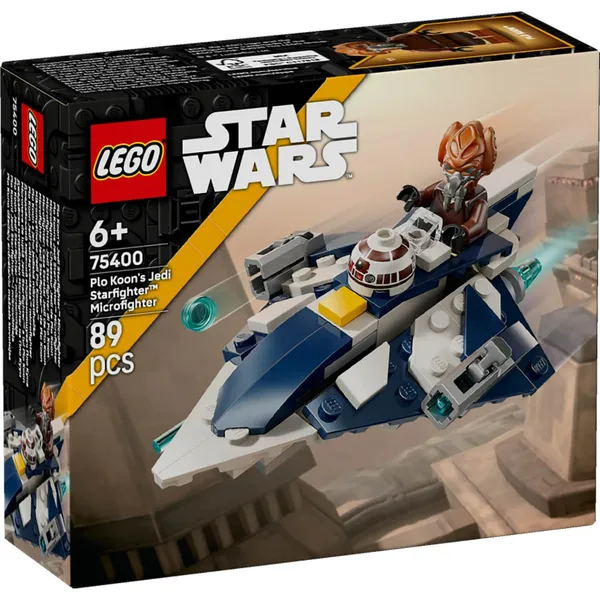 Konstruktor Lego Plo Kooni Jedi Starfighter™-i Mikrovõitleja 75400, vanus: 6+