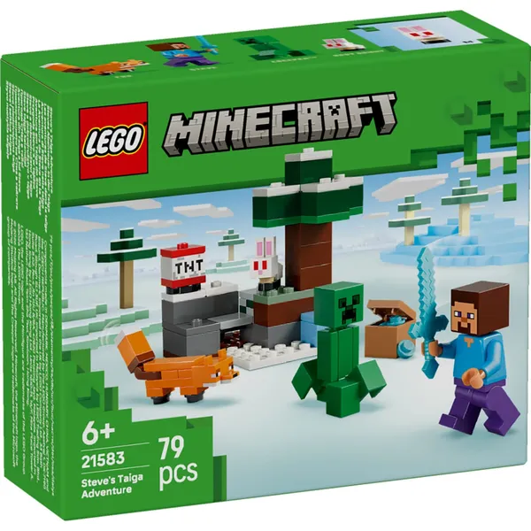 Konstruktor Lego Steve'I Seiklus Taigas 21583, vanus: 6+