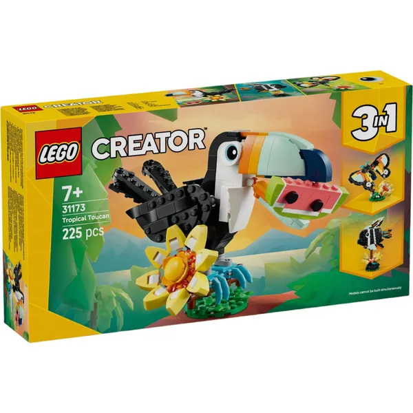 Konstruktor Lego Metsloomad: Troopiline Tuukan 31173, vanus: 7+