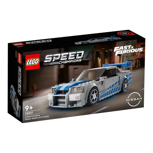 Konstruktor Lego 2 Fast 2 Furious Nissan Skyline GT-R (R34) 76917, vanus: 9+
