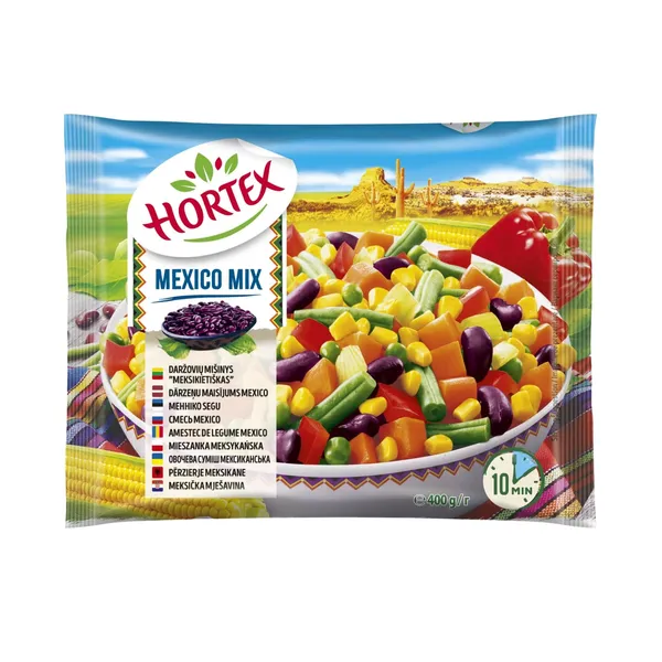 Külmutatud köögiviljasegu "mexico","hortex"400g