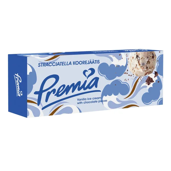 Stracciatella koorejäätis, PREMIA, 480 g
