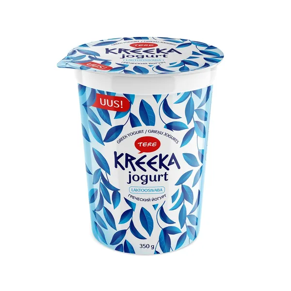 Kreeka jogurt maitsestamata laktoosivaba, TERE, 350 g