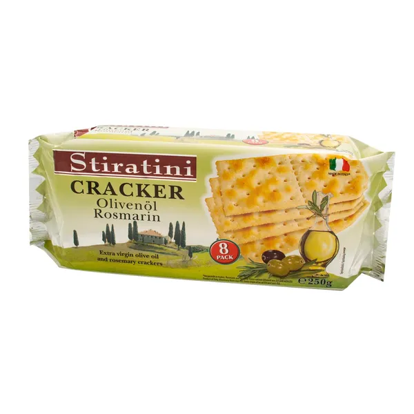 Krekeri Stiratini ar olīveļļu, rozmarīnu 250g
