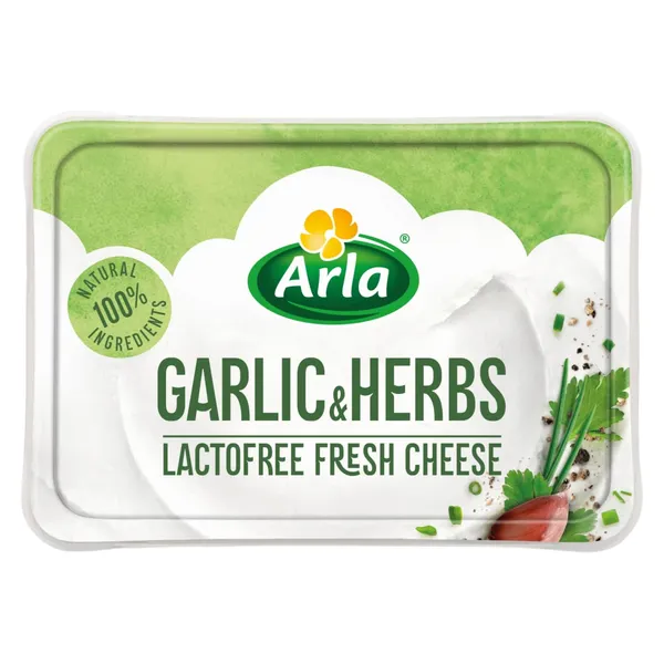 Kreemjuust küüslaugu ja ürtidega, laktoosivaba Arla 200g