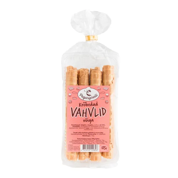 Krõbedad vahvlid võiga Pagaripreili 125g