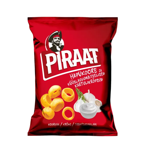Krõpsud Piraat hkoore ja küüsl. Balsnack 150g