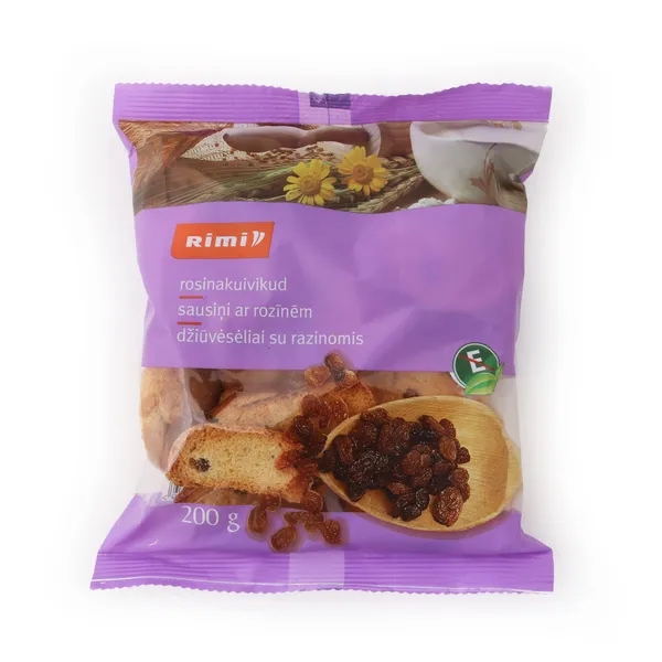 Sausiņi Rimi  ar rozīnēm 200g