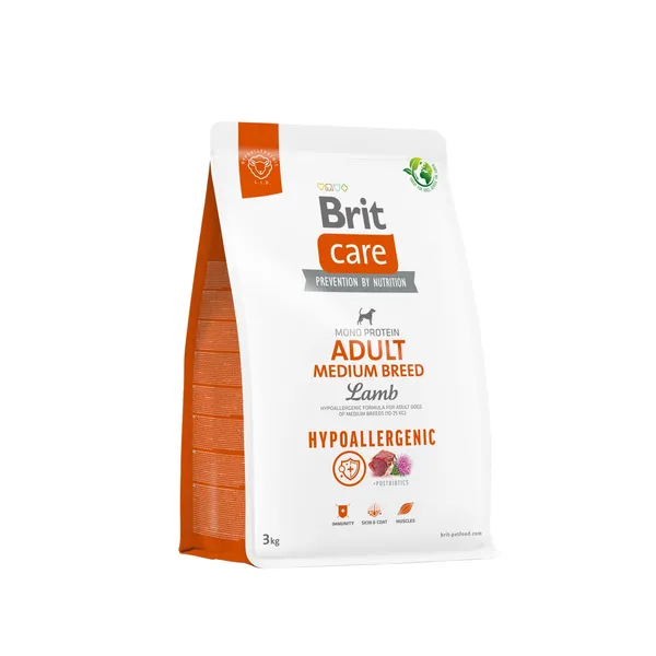 Kuivtoit koertele Brit Care Hypoallergenic Adult Medium Breed Lamb 3kg