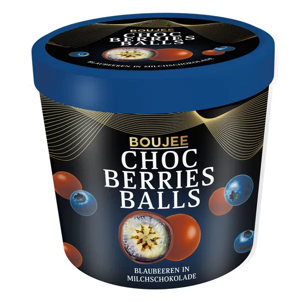 Saldētas mellenes Boujee piena šokolādē 140g