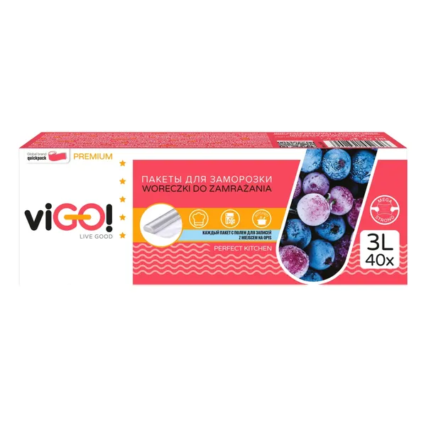 Külmutuskotid Vigo 3l 40tk