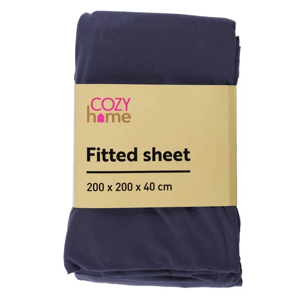 Kummiga voodilina Cozy home 200x200x40cm SS25