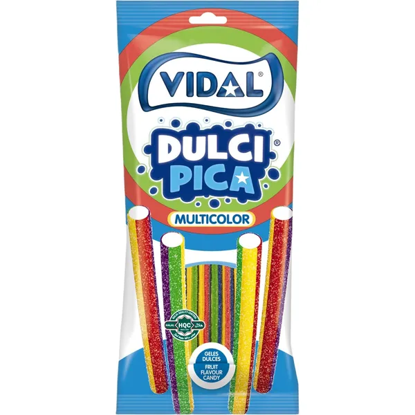 Kummikomm Sour Rainbow Pencils Vidal 90g