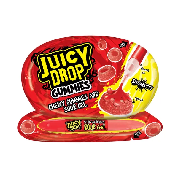 Kummikommid Bazooka Juicy Drop Gummies 57g