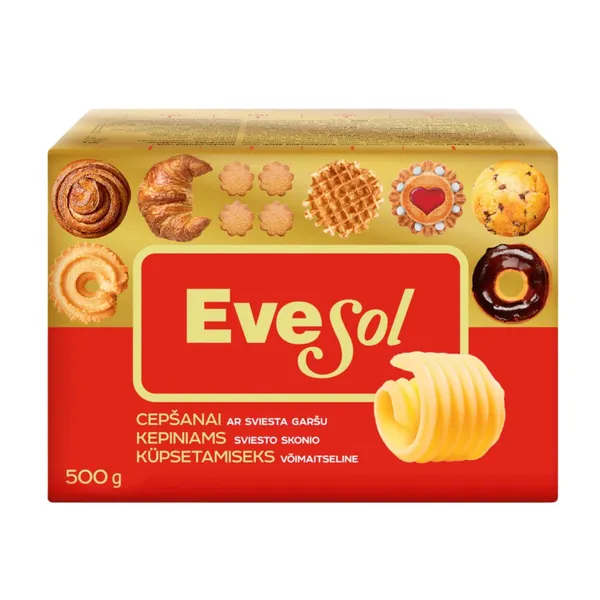 Küpsetusmargariin 72%, EVESOL, 500 g