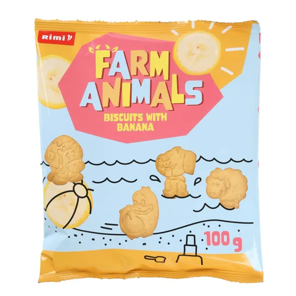 Cepumi Rimi Farm Animals ar banāniem 100g