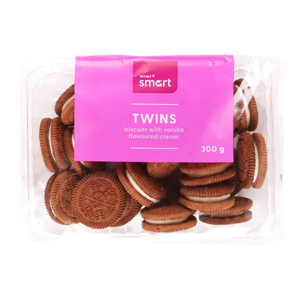 Küpsised vaniljemaitselise kreemiga Twins Rimi Smart 300g