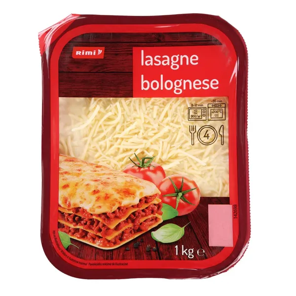 Lasanje Bolognese kastmega Rimi, 1kg