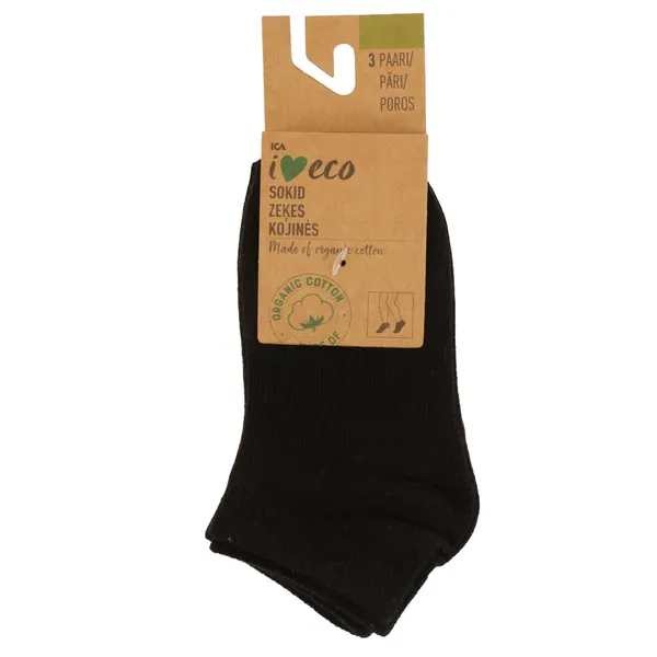 Laste sokid I Love Eco lühikesed 3p 34/36