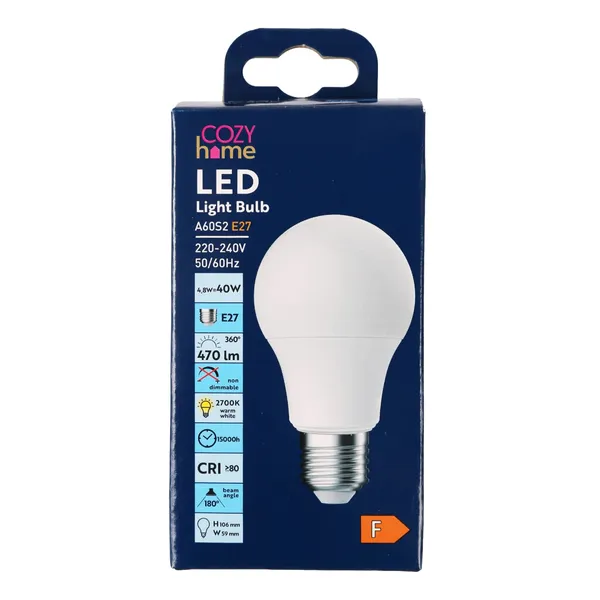 LED spuldze CozyHome 4,8W E27 470lm