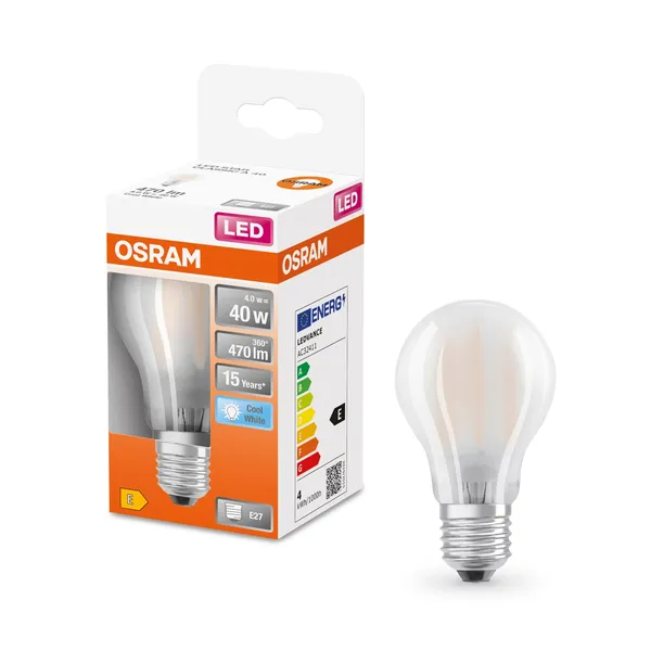 LED lamp Osram cla40 4w 840k e27
