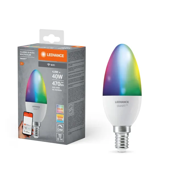 LED nutipirn WiFi RGBW Ledvance Smart+ WiFi Classic A100 RGBW E27 FR