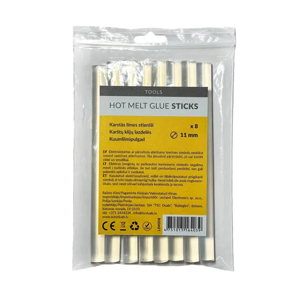 Karstās līmes stienīši 11mm Rebel 8gab