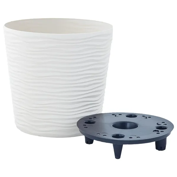 Lillepott Aleana 20cm valge SG26