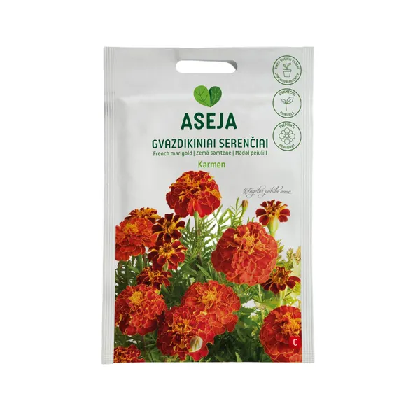 Neļķes Carmen, Aseja, 1g