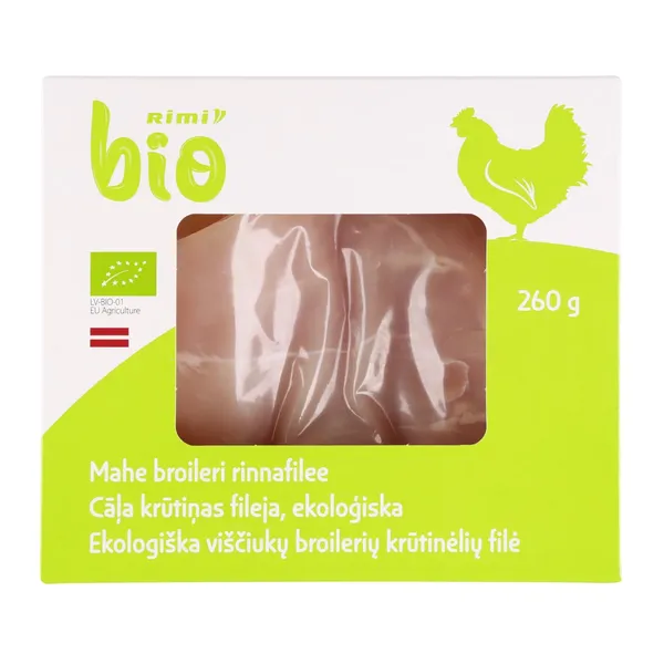 Cāļa krūtiņas fileja Rimi BIO 260g