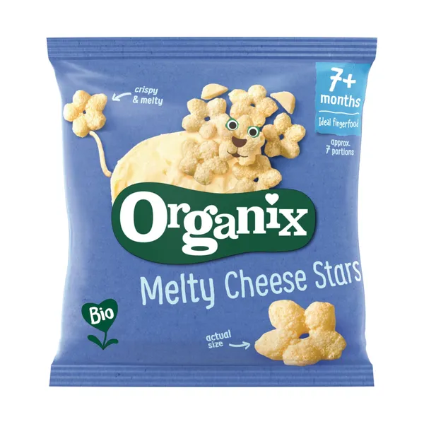 Mahe juustu suupiste Organix Stars 7+ kuud 20g