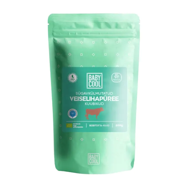 Mahe veiselihapüree kuubikud BabyCool 200g