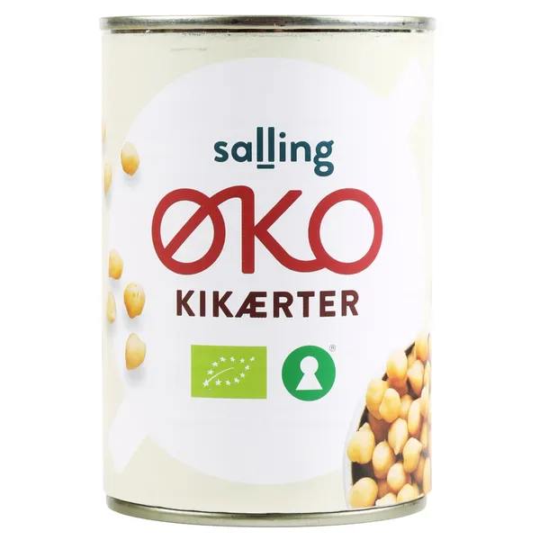 Mahedad kikerherned konserveeritud Salling Eko 400g/240g