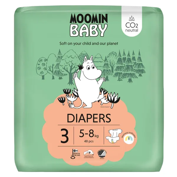 Mähkmed Moomin Baby Nr3 5-8kg 48tk