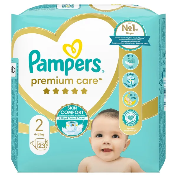 Teipmähkmed Pampers Premium Care S2 3-6kg 23tk