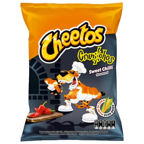 Čipsi Cheetos ar saldo čilli piparu gar. 165g