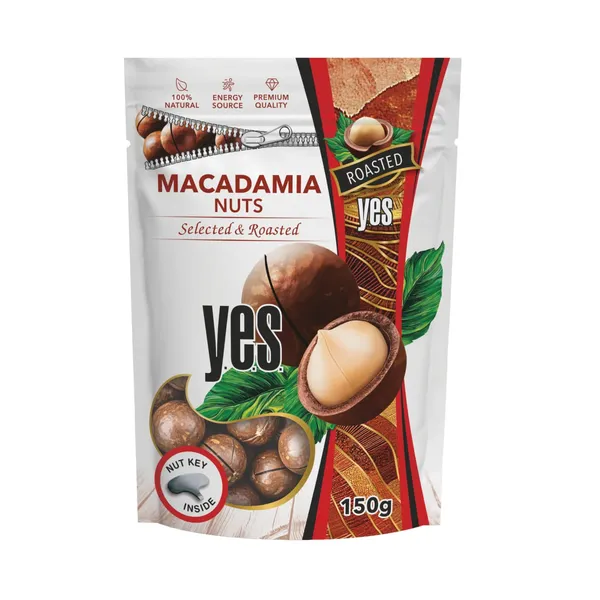 Makadāmijas rieksti Yes grauzdēti 150g