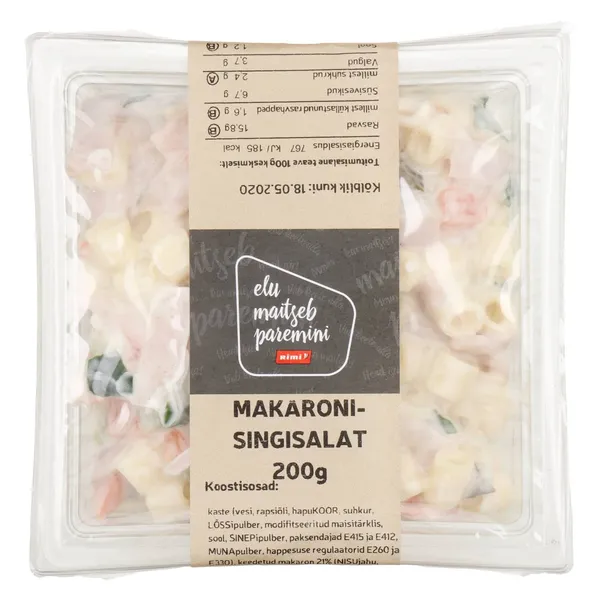 Makaroni-singisalat, SELVERI KÖÖK, 200 g