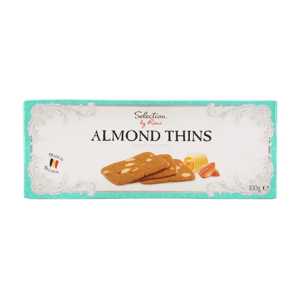 Mandli-võiküpsised Almond Thins Selection by Rimi 100g