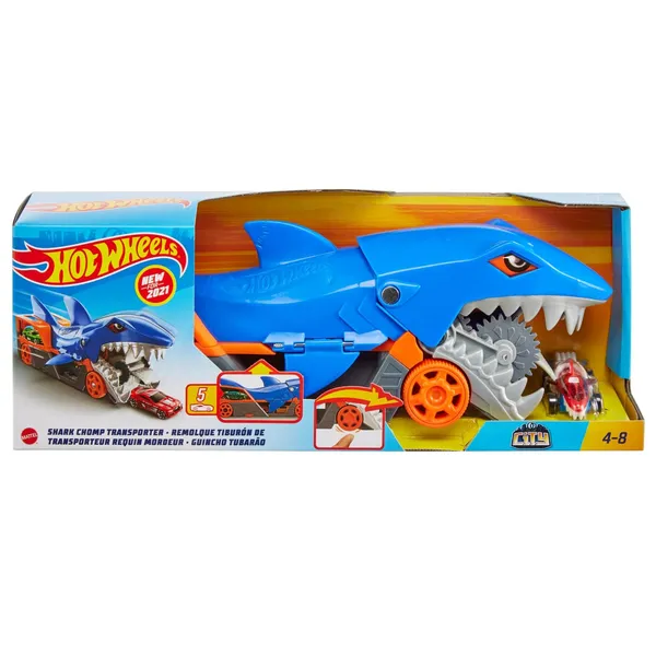 Mänguasi komplekt Hot Wheels hai treiler