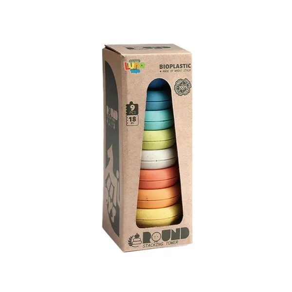 Rotaļlietu sakraujams tornis Luna 9 gab.