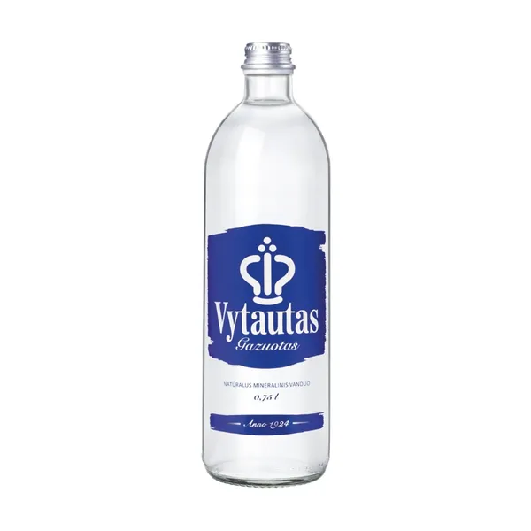 Mineraalvesi naturaalne karboniseeritud Vytautas 0,75l klaas