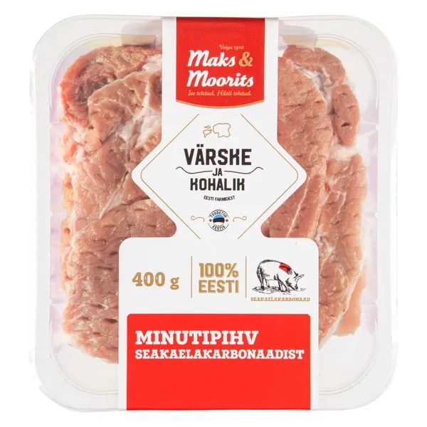 Minutipihv seakaelakarbonaadist, MAKS&MOORITS, 400 g