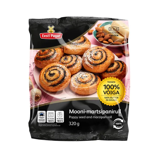 Mooni-martsipanirull külmutatud Eesti Pagar 320g