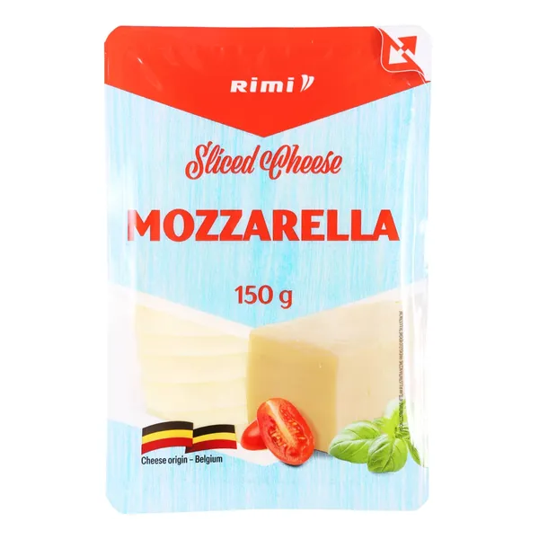 Mozzarella siers Rimi šķēlēs 42% 150g